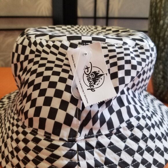 Disney Parks Alice In Wonderland Reversable White Rabbit Bucket Hat Adult - NWT - Picture 2 of 4